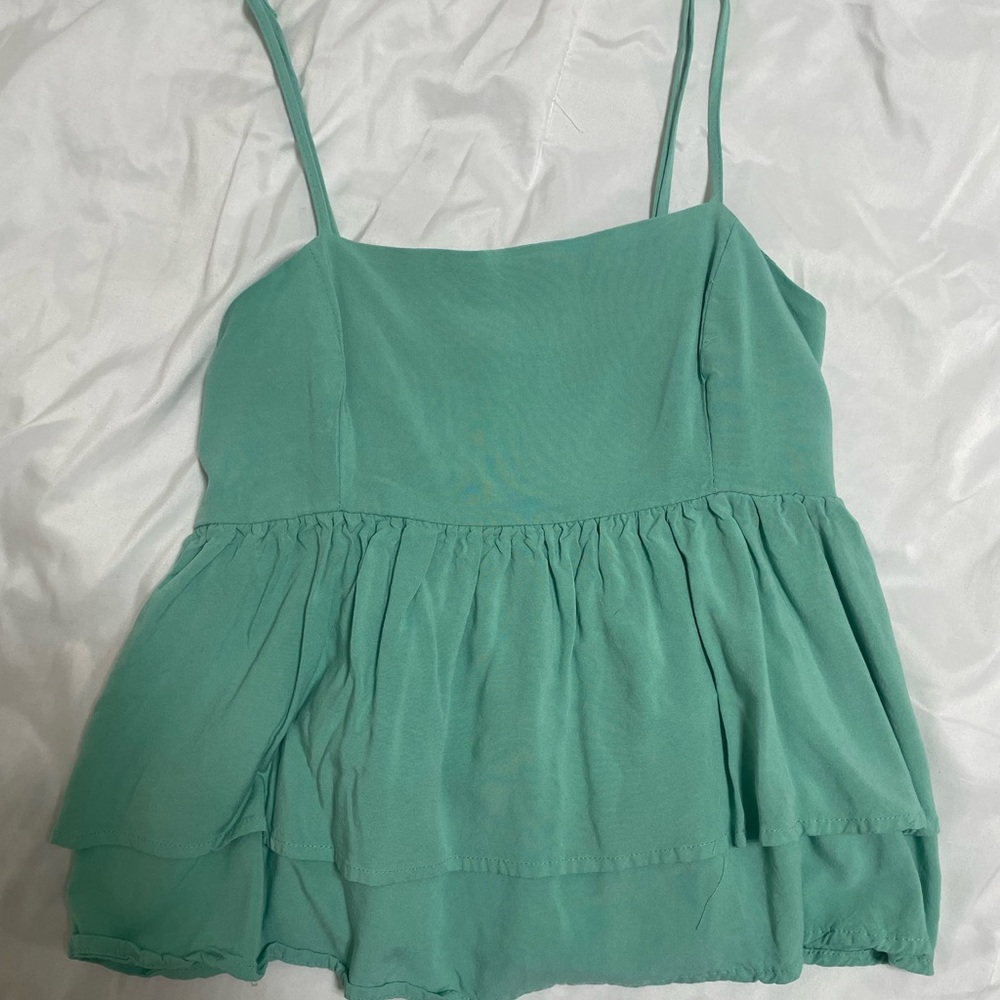 Green tank top